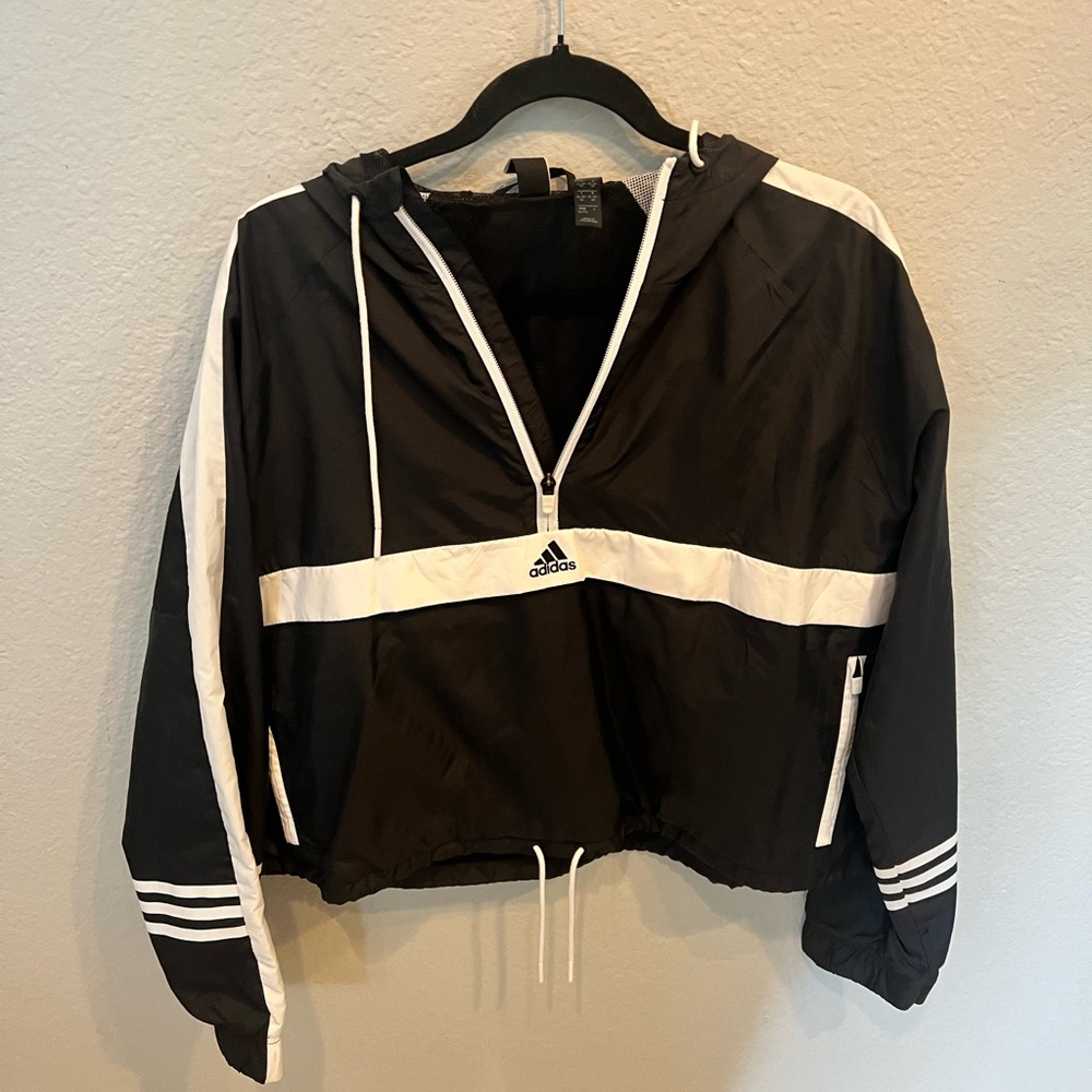 Adidas cropped windbreaker